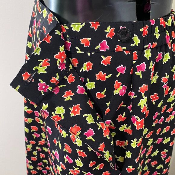 LESLIE FAY Sportswear Florel Boho Womens Skirt Size 10 - Picture 6 of 9